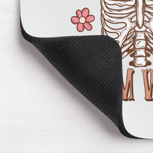 Live Simply, Bloom Wildly – Skeleton & Mushrooms Muismat (Hoek)