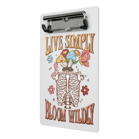 Live Simply, Bloom Willy Mini Klembord (Angled2)