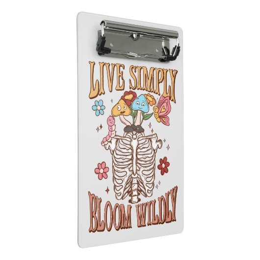 Live Simply, Bloom Willy Mini Klembord (Schuin)