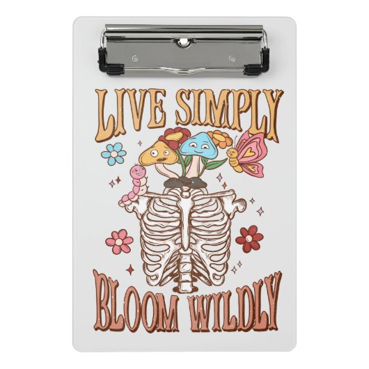 Live Simply, Bloom Willy Mini Klembord (Voorkant)