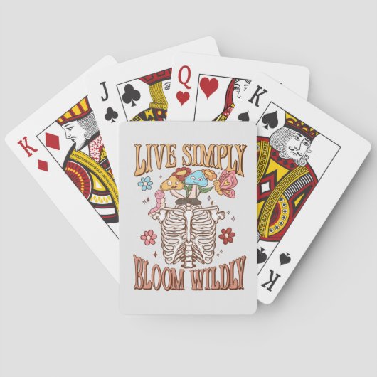 Live Simply, Bloom Willy Pokerkaarten (Achterkant)