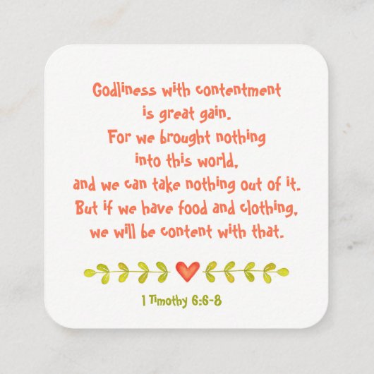 Live Simply ・ Business ・ Mammie ・ Scriptkaart ・ Ka Contactkaartje (Achterkant)