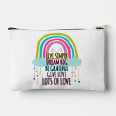 Live Simply Dream Big Wees dankbaar Geef liefde Etui (Achterkant)