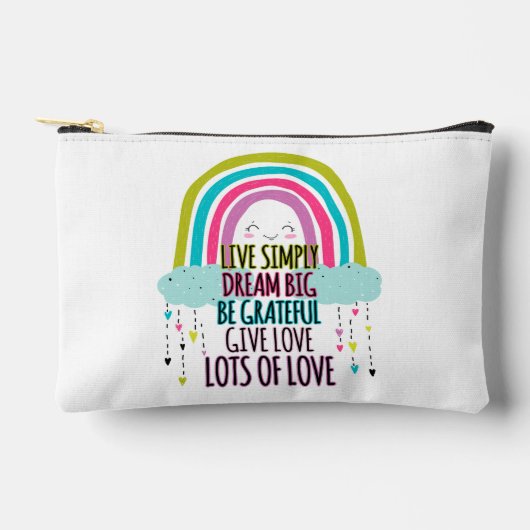Live Simply Dream Big Wees dankbaar Geef liefde Etui (Voorkant)