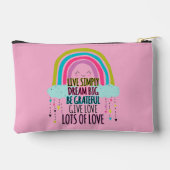 Live Simply Dream Big Wees dankbaar Geef liefde Etui (Achterkant)