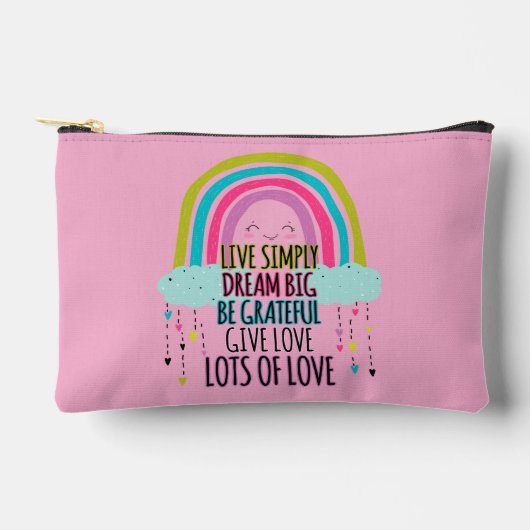 Live Simply Dream Big Wees dankbaar Geef liefde Etui (Voorkant)