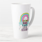 Live Simply Dream Big Wees dankbaar Geef liefde Latte Mok (Rechterhoek)