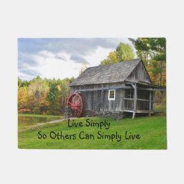 Live Simply Old Mill Deurmat