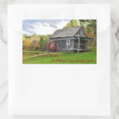 Live Simply Old Mill Rechthoekige Sticker (Tas)