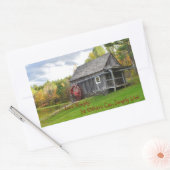 Live Simply Old Mill Rechthoekige Sticker (Envelop)