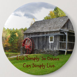 Live Simply Old Mill Ronde Button 6,0 Cm