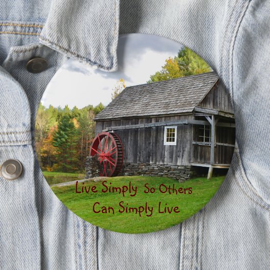Live Simply Old Mill Ronde Button 6,0 Cm (In situ)