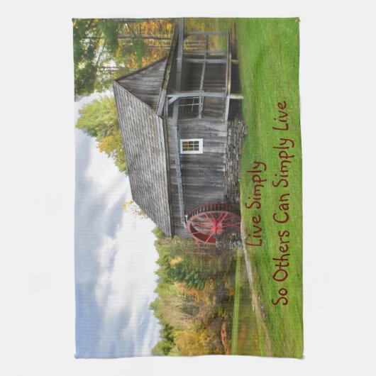 Live Simply Old Mill Theedoek (Verticaal)