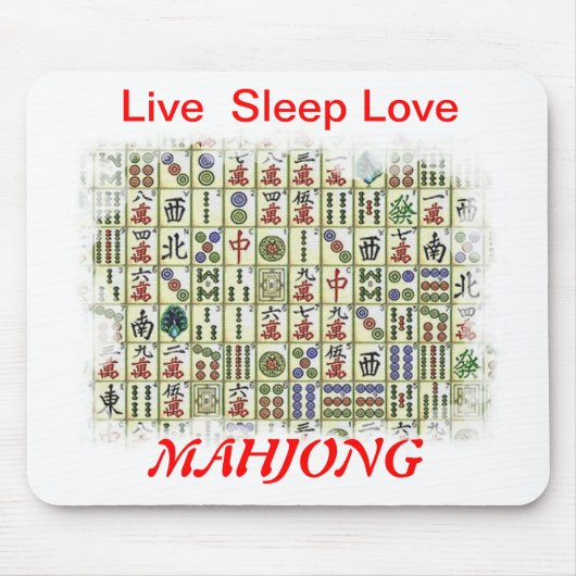 live slaapliefde, Mahjong Muismat (Voorkant)