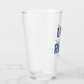 Live Slow Ride Fast Cycling Glas (Rechts)