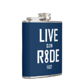 Live Slow Ride Fast Cycling Heupfles (Rechts)