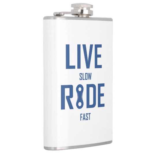Live Slow Ride Fast Cycling Heupfles (Rechts)
