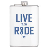 Live Slow Ride Fast Cycling Heupfles (Voorkant)