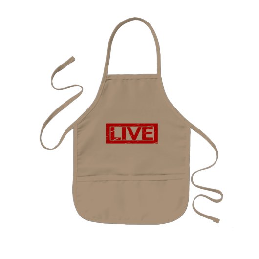 Live Stempel Kinder Schort (Voorkant)