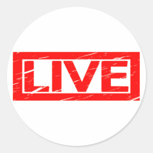 Live Stempel Ronde Sticker