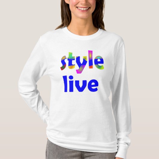 live-stijl t-shirt (Voorkant)