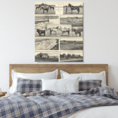Live Stock in Kansas Canvas Afdruk (Insitu (Slaapkamer))