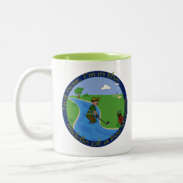 Live stream golf Two-Tone koffiekoffie mok