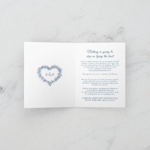 live stream van Monogram blue white mistletoe brui Aankondiging