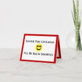 Live streaming, ik kom binnenkort Kaart terug (Voorkant)