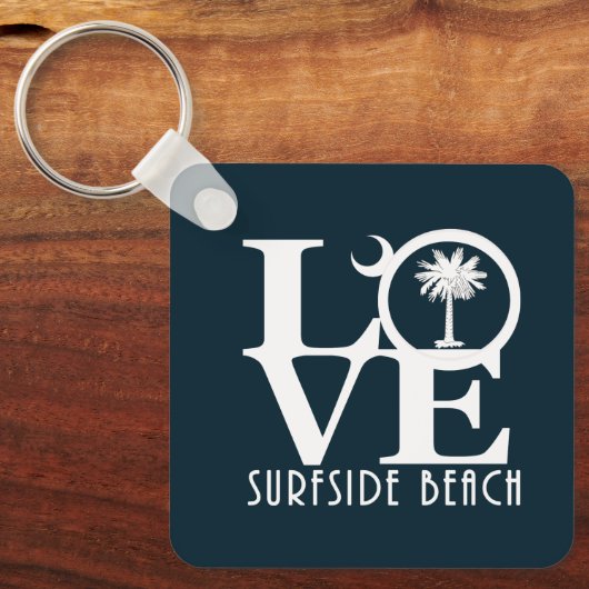 LIVE Surfside Beach SC House Flag Sleutelhanger (Voorkant)