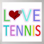 LIVE TENNIS POSTER (Voorkant)