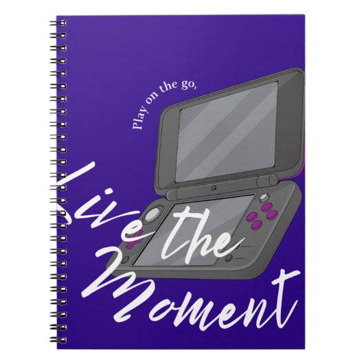 Live The Game: Portable Console Notitieboek Hoesje (Voorkant)
