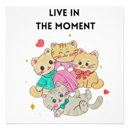 live the moment foto afdruk