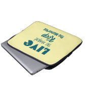 Live the Moment, Keep the Memories Electronics Bag Laptop Sleeve (Voorkant onderkant)