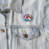 Live the Vibe Girl Ronde Button 3,2 Cm (In situ)