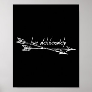 Live Thoreau Quote Motivitu Poster