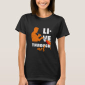 Live through glass t-shirt (Voorkant)