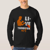 Live through glass t-shirt (Voorkant)