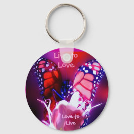 Live to Love Key Ring - Gepersonaliseerd Sleutelhanger