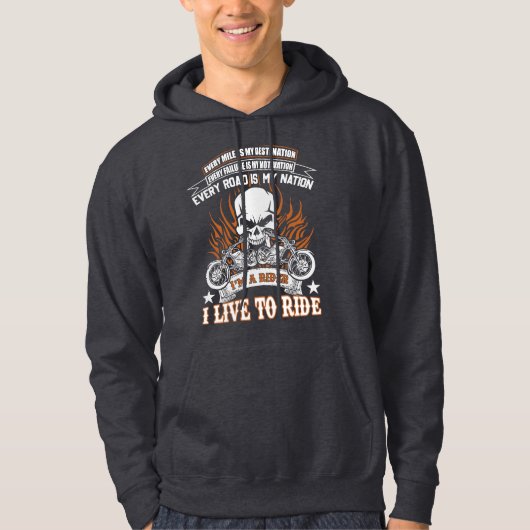 Live to Ride Hoodie (Voorkant)