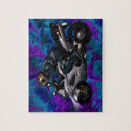 Live to ride motorbiker legpuzzel (Verticaal)