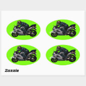 Live to ride motorbiker ovale sticker (Vel)