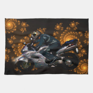 Live to ride motorbiker theedoek