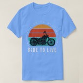 Live to Ride  motorfiets 1 T-shirt (Design voorkant)