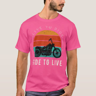 Live to Ride  motorfiets T-shirt