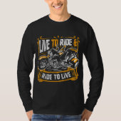 Live to Ride & Ride to Live Cool Triker Trike Bike T-shirt (Voorkant)