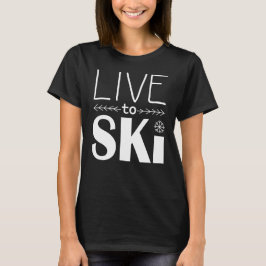 Live to Ski vrouwen shirt