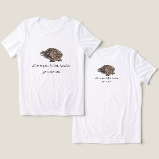 Live to..., Vrouwen Basic T-shirt Tri-Blend (Ontwerp Voorkant & Achterkant)