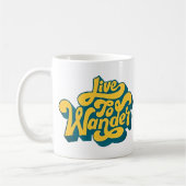 Live to Wander - Retro Typografie Mok (Links)