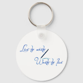 Live to Write Keychain